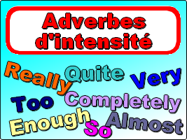 Adverbes d'intensité