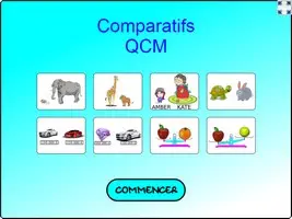 Comparatifs qcm