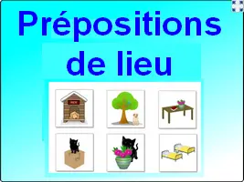 Prépositions de lieu