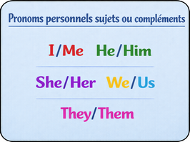 Pronom personnel sujet ou complément