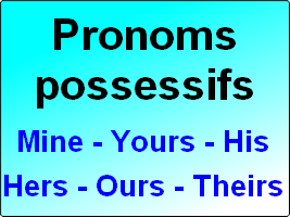 pronoms possessifs