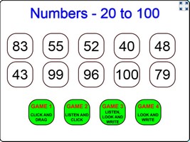 Numbers - 20 to 100